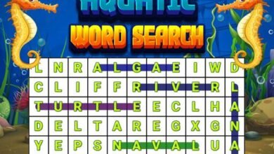 Aquatic Word Search